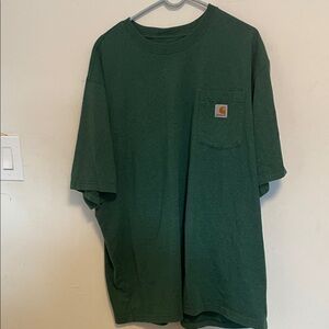 Carhartt Forest Green Tee with Pocket